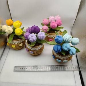 Décor <span class=keywords><strong>de</strong></span> tableau <span class=keywords><strong>de</strong></span> bord <span class=keywords><strong>de</strong></span> voiture fait à la main <span class=keywords><strong>bricolage</strong></span> tricoté plante en <span class=keywords><strong>pot</strong></span> Crochet <span class=keywords><strong>Pot</strong></span> <span class=keywords><strong>de</strong></span> <span class=keywords><strong>fleur</strong></span> pour bureau bureau cadeau <span class=keywords><strong>de</strong></span> fête des enseignants - Product Image 5