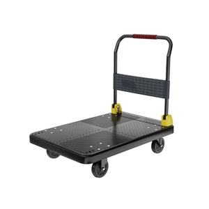 Chariot à roulettes portable avec roues en caoutchouc et poignée pliable pour le déménagement des marchandises ménagères, personnalisable OEM - Product Image 5