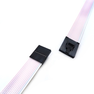 Kabel Data FPC Jumper YZCONN Custom 0.5mm 2.54mm Pitch dengan Ujung Bulat dan Terminal IDC, Kabel Pita Datar FFC - Product Image 3