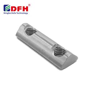 Thép Carbon Mạ Kẽm Lớp <span class=keywords><strong>8.8</strong></span> T <span class=keywords><strong>Nut</strong></span> Mùa Xuân Dừng Bóng Nửa T Khe Cắm 8 Vít T-<span class=keywords><strong>Nut</strong></span> Thanh Trượt Đàn Hồi Khóa <span class=keywords><strong>Nut</strong></span> 2 * M8 - Product Image 1