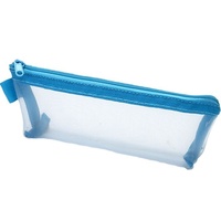 Trousse à crayons triangulaire simple et transparente en maille, grande capacité, pour hommes, femmes, écoles et bureaux