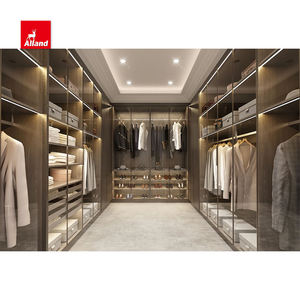 Ensemble d'organisateurs de rangement Alland, étagères en mélamine, meubles de luxe, système de dressing moderne et intelligent, armoire <span class=keywords><strong>pour</strong></span> chambre principale - Product Image 4