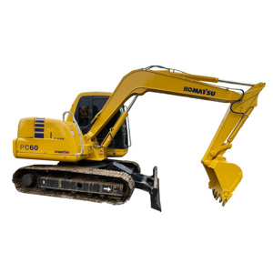 Excavadora Hidráulica Pequeña KOMATSU PC60 de 6 Toneladas para Ingeniería Agrícola, Excavadora Usada Komatsu Pc60 7 - Product Image 1
