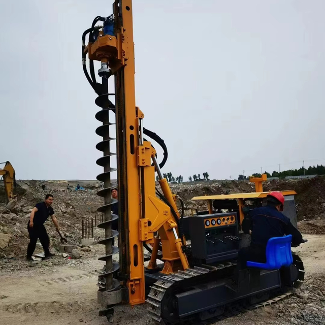 High Quality Multifunctional Solar Photovoltaic Drilling Rig Factory Direct Sales