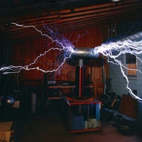 Bobine Tesla 500kV 3500W à fonctionnement prolongé, 220V 380V, dispositif de démonstration d'induction électromagnétique à haute tension