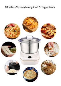 Mini Automatic Roti Pizza Ata Dumpling Dough Mixer <b>Maker</b> Stainless Steel 5Kg Making Machine Dough Making Machine Mini Automatic - Product Image 3