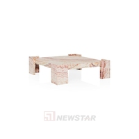Table basse moderne simple en marbre sur mesure, table à thé en pierre naturelle, mobilier de salon, table basse pour hôtels