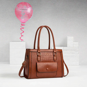 Bolsos de mano informales elegantes simples elegantes Retro para mujer, nuevo cierre de cremallera de Color sólido a la moda, versátil para uso diario - Product Image 3