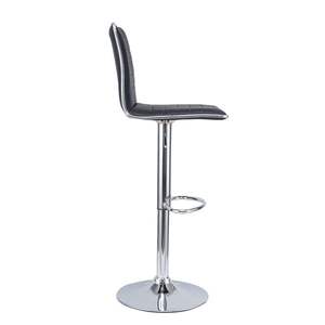 Silla de Bar Moderna Giratoria y Ajustable, Taburete de Bar Acolchado de Cuero Sintético con Altura Ajustable para Barra de Cocina o Isla - Product Image 6