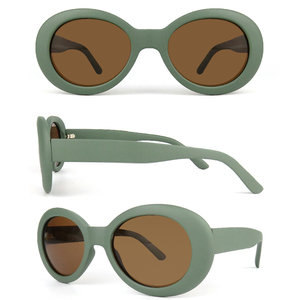 PC de moda gafas oval <span class=keywords><strong>kurt</strong></span> <span class=keywords><strong>cobain</strong></span> gafas de sol de color personalizado gafas de sol polarizadas gafas de 2020 - Product Image 4