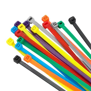 Nylon Tie Favtory Self Locking Nylon Wire Cable Ties Custom Colour Multifunction Wholesale Nylon 66 Self Locking Cable Tie