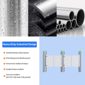 Cổng xoay bảo mật cao TD.B201 để sử dụng trong nhà/ngoài trời RFID Chống đuôi và nhận dạng khuôn mặt cho người đi bộ - Product Image 3