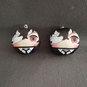 Porte-clés Anime Manjuu Personnalisable avec Remplissage en Microbilles Douces, Coton PP et Métal, avec Photo Numérique, Prix de Gros - Product Image 2