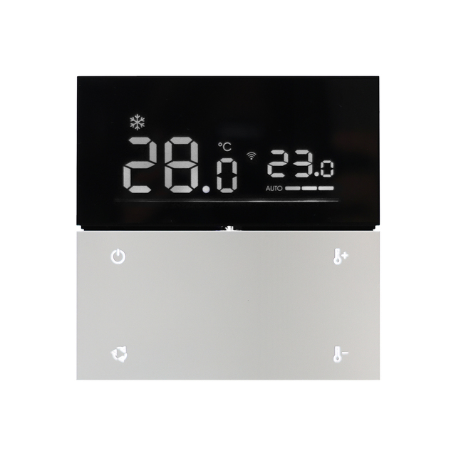 Tuya Zigbee Control Panel Wall Mount Switch 2.4G Smart Thermostat for Home Audio Air Conditioning Control With 1 2" LCD Display