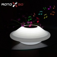 Promotions d'usine Foshan : Enceintes Bluetooth avec lumières, design cube extérieur, moulage par rotation