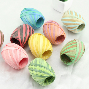Space Dyeing Regenbogen Papiers eil 20m/Rolle Bunte Raffia Papiers chnur für Heimwerker, Eier brötchen, hand gefertigtes Material - Product Image 4