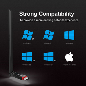 Tenda U6 300Mbps <span class=keywords><strong>USB</strong></span> mạng không dây adapter xách tay Wi-Fi hotspot với 1 * 6dBi Antenna trạm/SoftAP chế độ - Product Image 6