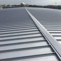 Panneau de toit en forme de dôme imperméable et isolant thermique Toiture en métal à joint debout en acier de couleur Tuiles de construction incurvées