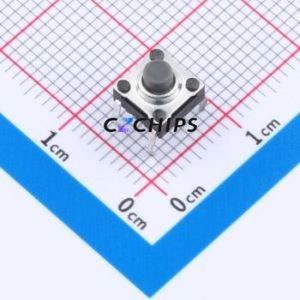 GT-TC121D-H050-L1 Tactile Switch Through hole Component (THT) Switch Single Pole Single Throw Round Button 2.3N Through Hole - Product Image 1