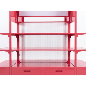 Estante Gondola Resistente y Ajustable - Acero Laminado en Frío Rojo, Doble Cara, Desmontable, Rectangular, Vertical, Newtek - Product Image 6