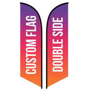 Wholesale Promotional Feather <strong>Flag</strong> Banner Double Sides Sublimation Printed <strong>Teardrop</strong> Beach <strong>Flag</strong> 2.8m <strong>with</strong> Base - Product Image 1