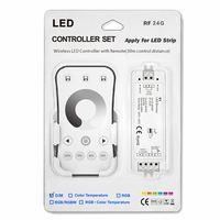 Contrôleur de tension constante PWM Skydance V1 1 canal 8A 5-36VDC RF2.4G pour bande LED monochrome avec fonction de variation de luminosité par bouton-poussoir