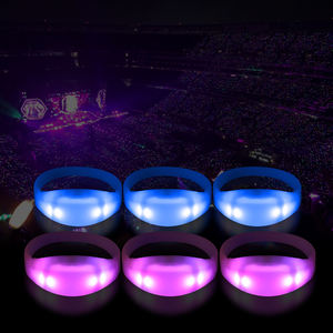 Pulsera Luminosa <span class=keywords><strong>Coldplay</strong></span> con Control de Zonas, <span class=keywords><strong>Pulseras</strong></span> para Eventos, Cambio de Color RGB, Pulsera LED para Conciertos, Xylobands - Product Image 1