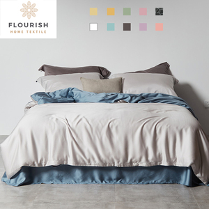Fiorire 5 Stelle 4 Pezzi Cadar <span class=keywords><strong>Ensemble</strong></span> De Literie Lyocell Parure De Lit Bedset Set di Biancheria Da Letto Caldo - Product Image 3