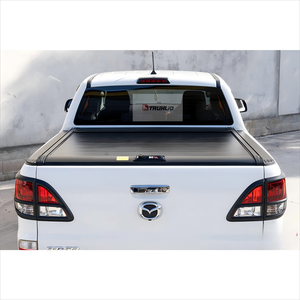 Hợp kim nhôm Hướng dẫn sử dụng có thể thu vào tonneau Bìa Mazda BT-50 utes 2015-2024 NP300 không thấm nước khóa con lăn màn trập đèn LED - Product Image 3