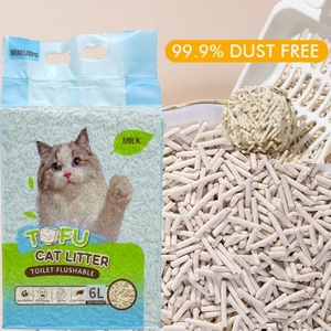 Arena para Gatos Biodegradable de Tofu de Té <span class=keywords><strong>Verde</strong></span> Natural No Tóxica de 1.5mm, ODM/OEM de Fábrica, Arena para Gatos Desechable por el Inodoro - Product Image 1