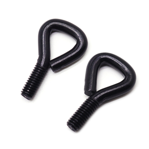 Vis à œil de mouton noire, haute précision, pour installations de quincaillerie, fixations décoratives pour cordes, garantissant un accrochage sécurisé - Product Image 6