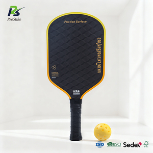 Raquette de pickleball Ksitig Clod Cut Black 10,5 mm d'épaisseur, durable, pour compétition, en fibre de carbone 3D 3K, motif offensif, 245 g, finition mate - Product Image 1