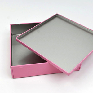 Custom Low Square Matte Pink Metal <b>Tin</b> Box, Food Grade Plain <b>Tin</b> For Candy Chocolate Jewelry Cosmetic Gift <b>Storage</b> Packing - Product Image 4