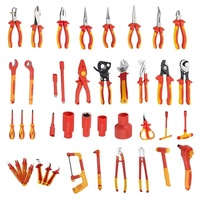 Kit d'outils professionnels Powerlift de 39 pièces, isolés VDE, en acier au chrome-vanadium, personnalisable OEM, poignée ergonomique, étui rigide EV
