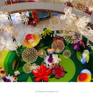 Globo inflable de flores personalizado, globo publicitario inflable de flores