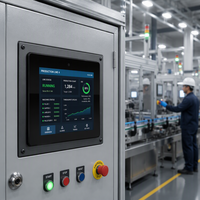 Ordinateur industriel robuste, moniteur tout-en-un, écran tactile, ordinateurs pour le contrôle de la production en usine