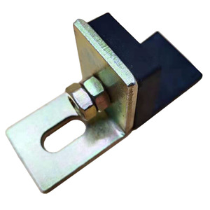 Support d'angle en L anti-vibration pour coussinet amortisseur de chocs de cabine d'ascenseur Hitachi, en caoutchouc et acier allié, court et long - Product Image 3