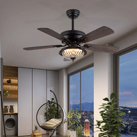 Ventilateur de plafond LED 6 vitesses silencieux avec moteur BLDC et télécommande >48 pouces en métal pour salon et chambre à coucher – Vente en gros