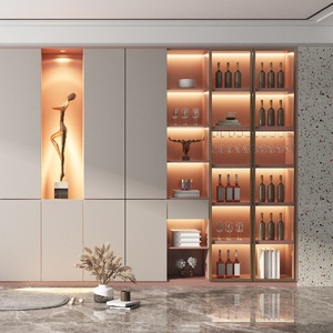 <span class=keywords><strong>Armoire</strong></span> en bois moderne américaine avec coiffeuse intégrée et étagères ouvertes, grande capacité, tiroirs de bureau intégrés pour chambre à coucher - Product Image 1
