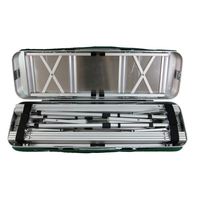 Table de pique-nique pliante de camping en aluminium de valise de fête de famille extérieure avec des bancs