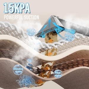 Máquina Limpiadora <span class=keywords><strong>de</strong></span> <span class=keywords><strong>Alfombras</strong></span> a <span class=keywords><strong>Vapor</strong></span>, 15KPa <span class=keywords><strong>de</strong></span> Succión, Extractor <span class=keywords><strong>de</strong></span> Agua Caliente <span class=keywords><strong>para</strong></span> Limpieza <span class=keywords><strong>de</strong></span> Interiores <span class=keywords><strong>de</strong></span> Sofás y Autos - Product Image 3
