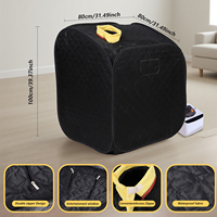 Sauna de Vapor Portátil para el Hogar, Diseño Moderno, Mini Spa Personal para Sala de Estar, con Generador de Vapor