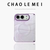 Étui de protection pour iPhone Duo, toucher doux, anneau magnétique intégré, charge sans fil, étui intégré avec film protecteur d'écran