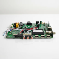 Panel LED LCD TV Google Mainboard 32 Inci WiFi Full HD 1080p NTSC 60Hz Antarmuka USB MT 9216 1G+8G Kabinet Biru/Hijau