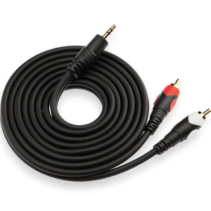 1,8 m vergoldetes Audio kabel 3,5mm bis 2rca Kabel für Lautsprecher - Product Image 2