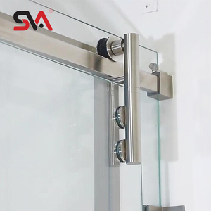 Phòng tắm hiện đại phòng tắm vòi sen nhà vệ sinh màn hình không gian nhỏ cửa thép không gỉ góc trượt cửa kính phần cứng - Product Image 2