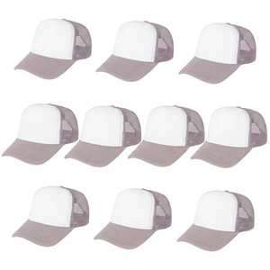 Gorras Trucker de Malla Blancas y Amarillas, 6 Paneles, Ajustables, Unisex, Casuales, Transpirables, para Primavera/Verano, para Adultos - Product Image 4