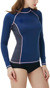 Hot Sale Custom Made <strong>Women's</strong> UPF 50+ Long Sleeve Rash Guard Breathable Surf <strong>Swim</strong> <strong>Shirts</strong> <strong>for</strong> Beach Water Sports UV/Sun Protection - Product Image 3