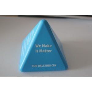 Pu Foam Pyramid Fidget Toy High <b>Rebound</b> Stress Relief Unisex 14 Years Up Cartoon Decorative Item - Product Image 5
