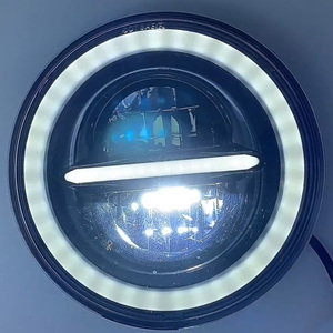 7 pouces phares LED blanc ambre halo phares Angel's eye moto véhicule tout-terrain 530 1000rr phare avant - Product Image 5